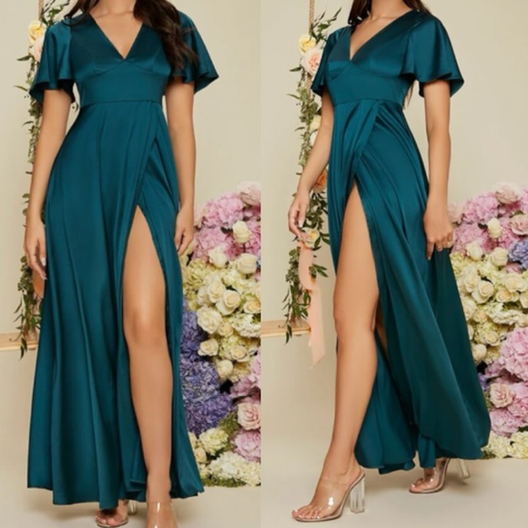 Luxurious formal wedding party evening maxi dress - Picture 2 of 7